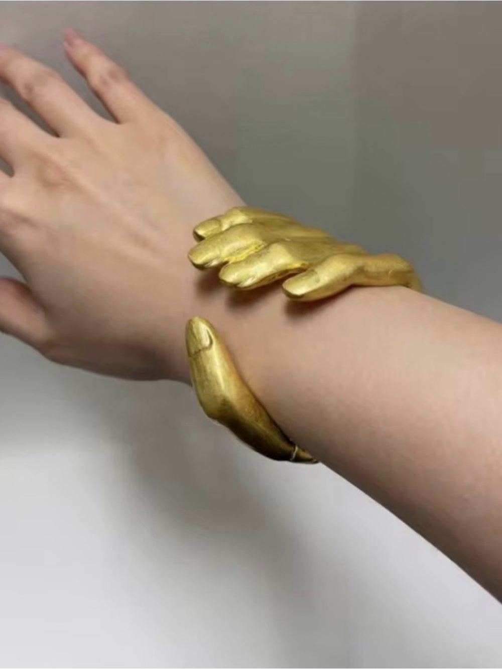 Bold Gold Sculptural Cuff Bracelet - Women Jewelry - Picture 2 of 5